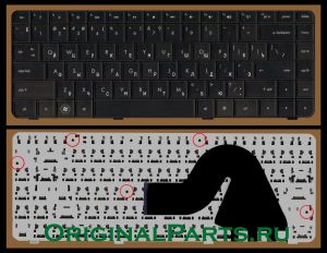 Купить клавиатуру для ноутбука HP/Compaq Presario CQ42 - доставка по всей России